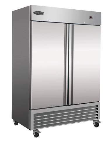 49 Cu. Ft. Stainless Steel 2-Door Reach-In Refrigerator (Serv-Ware RR2-HC-T)