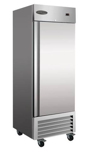 23 Cu. Ft. Stainless Steel 1-Door Reach-In Refrigerator (Serv-Ware RR1-HC-T)