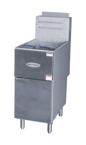 50 LB Floor Model Deep Fryer - Liquid Propane (Serv-Ware SGF-50L)