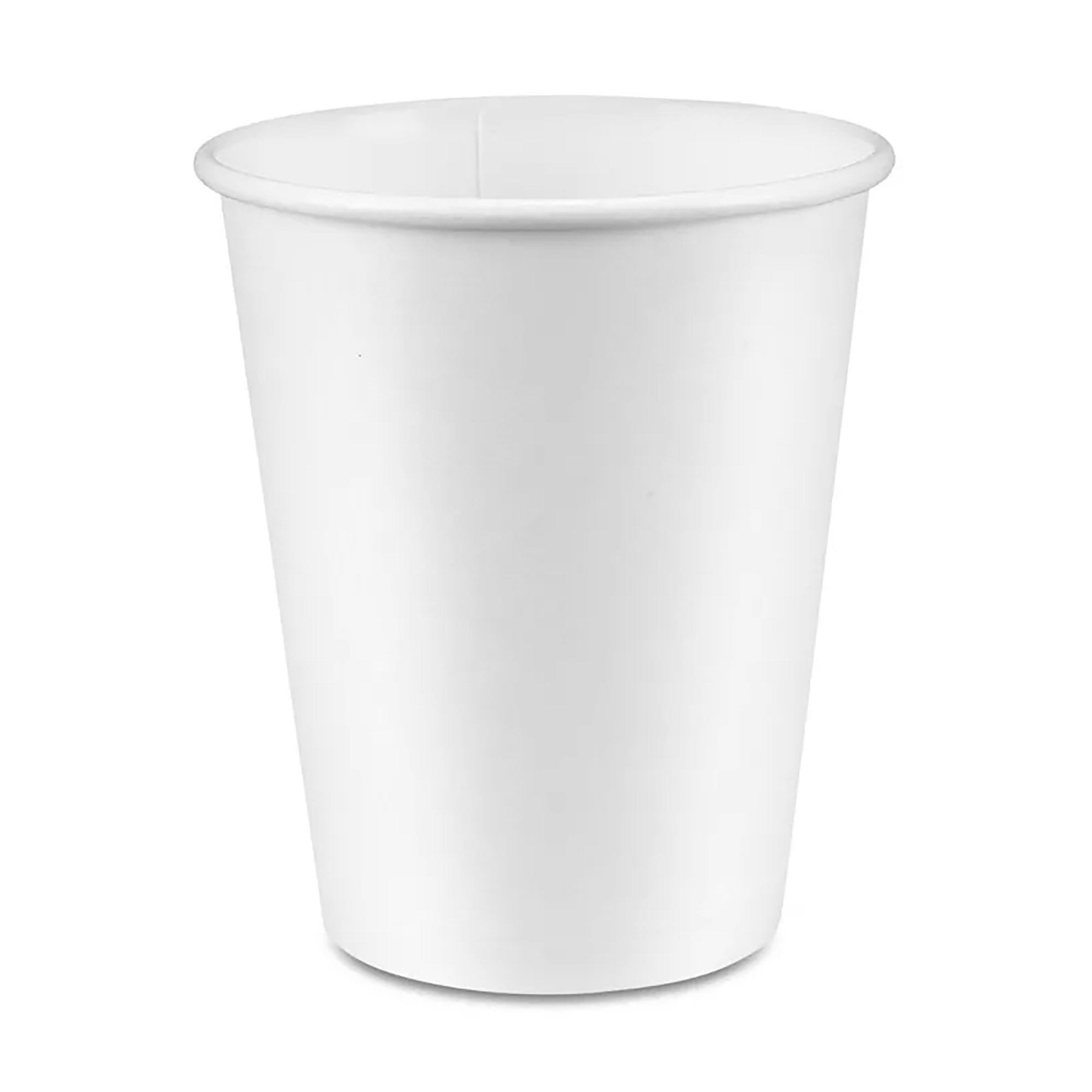 12 Oz White Paper Single-Wall Hot Cup – Sold 1000 Cups per Case | Gator Chef Restaurant Equipment & Kitchen Supplies