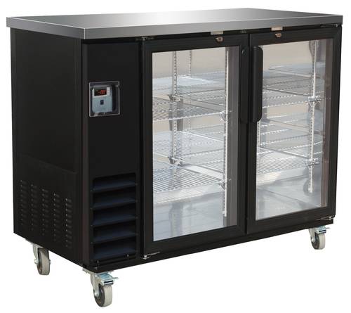 49 in. Glass Door Bar Back Unit (Serv-Ware BB2-24G-HC)
