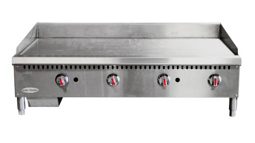 48” Thermostatic Gas Griddle – Natural Gas (Serv-Ware STGS-48)