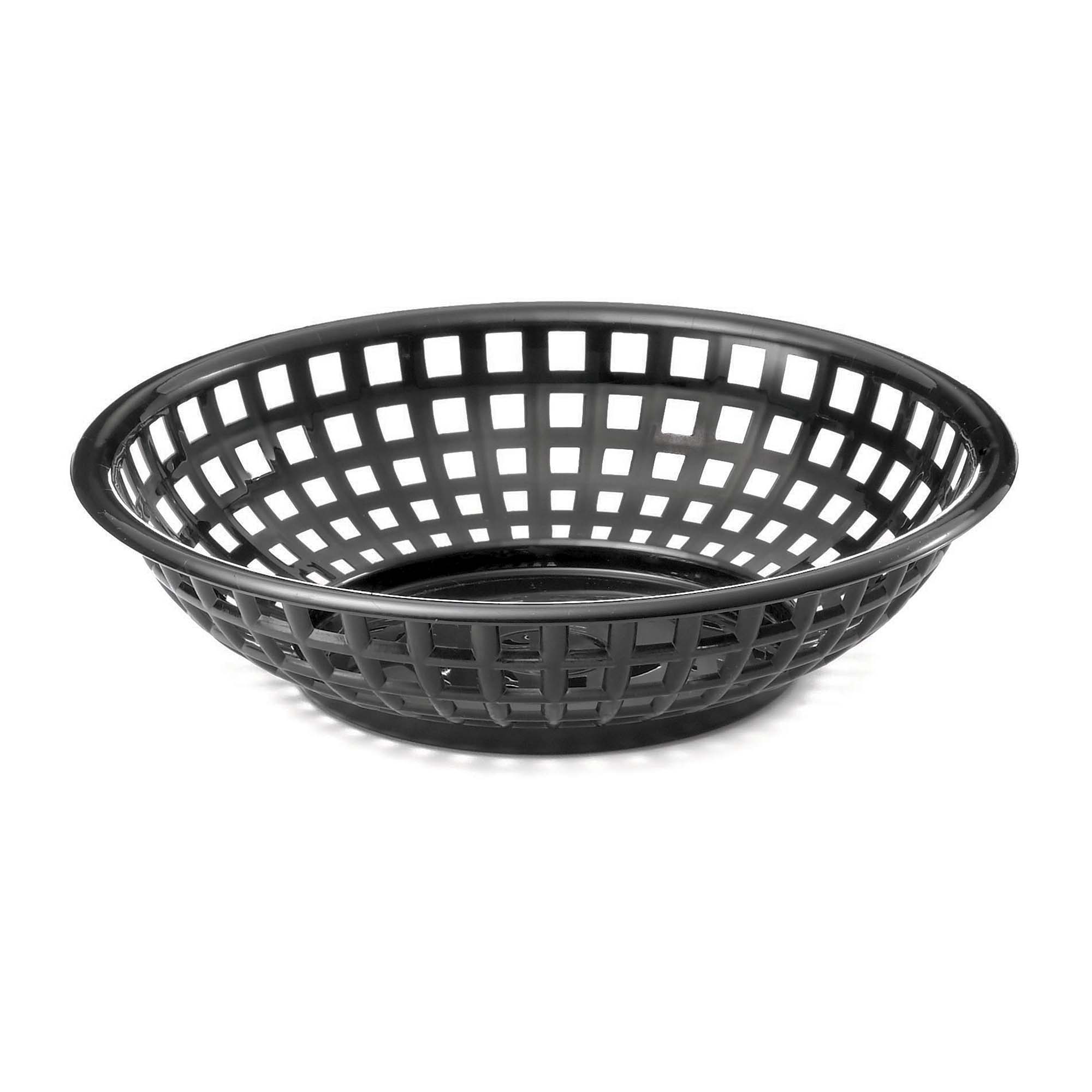 TableCraft Plastic Food Serving Basket (TableCraft 1075BK)