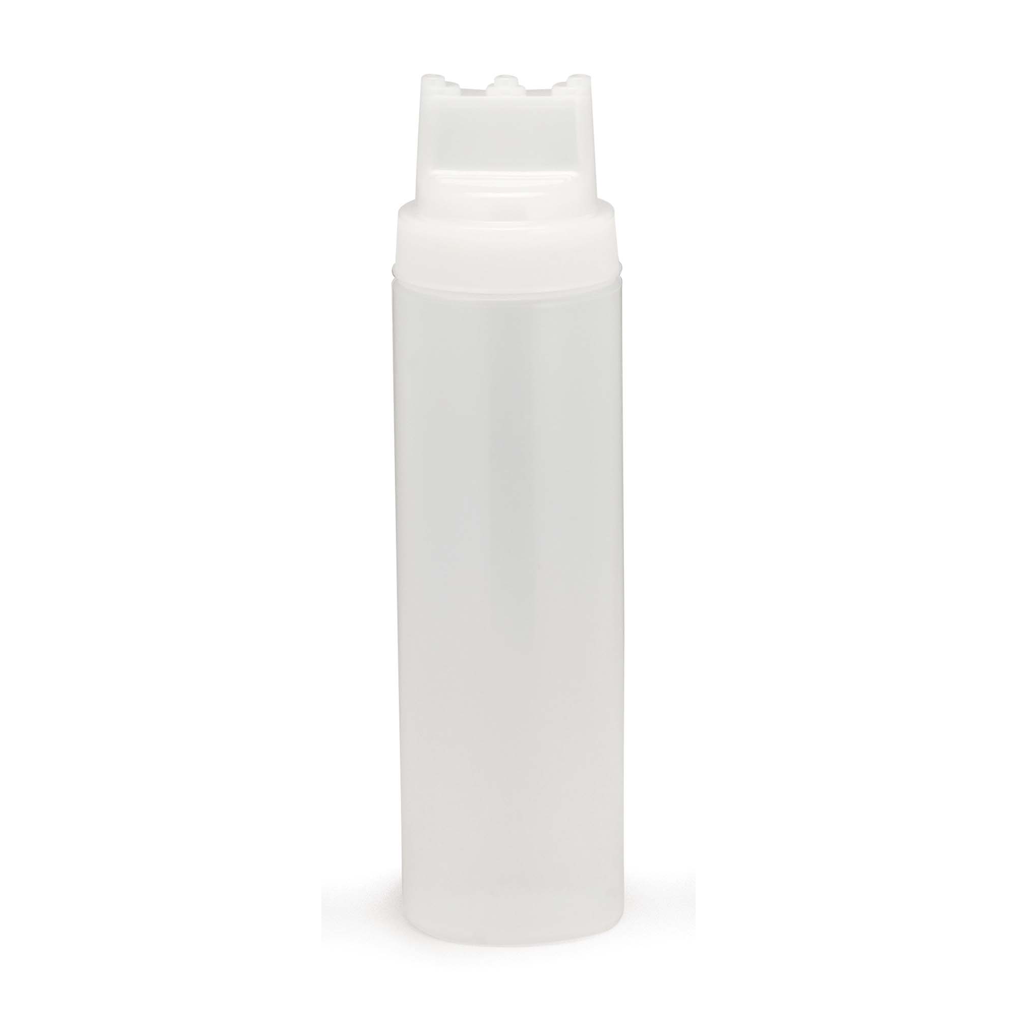 TableCraft 24 Oz. Clear Three TipTop™ Squeeze Bottle (TableCraft 12463C3)