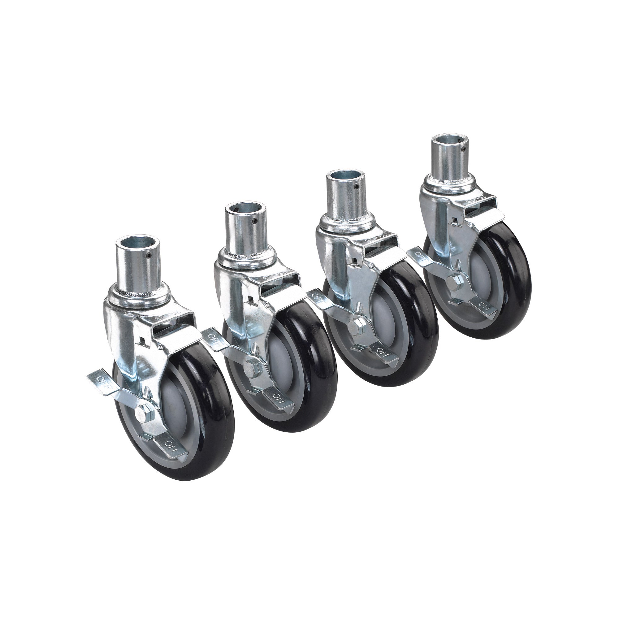 Krowne 5" Universal Wire Shelving Caster Set (Krowne Metal 28-151S)