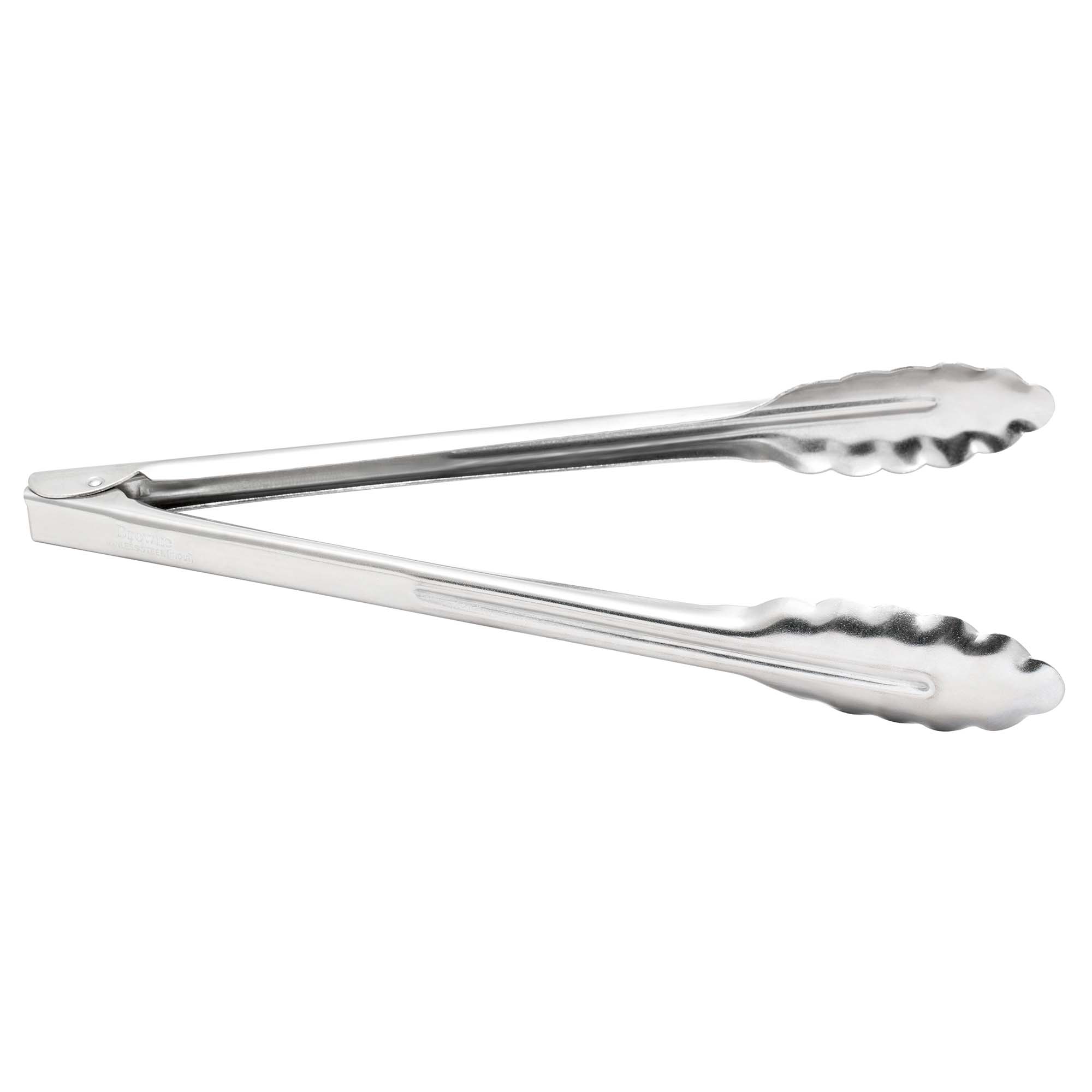 Browne 12" Stainless Steel Coil Spring Utility Tongs (Browne USA 4512)
