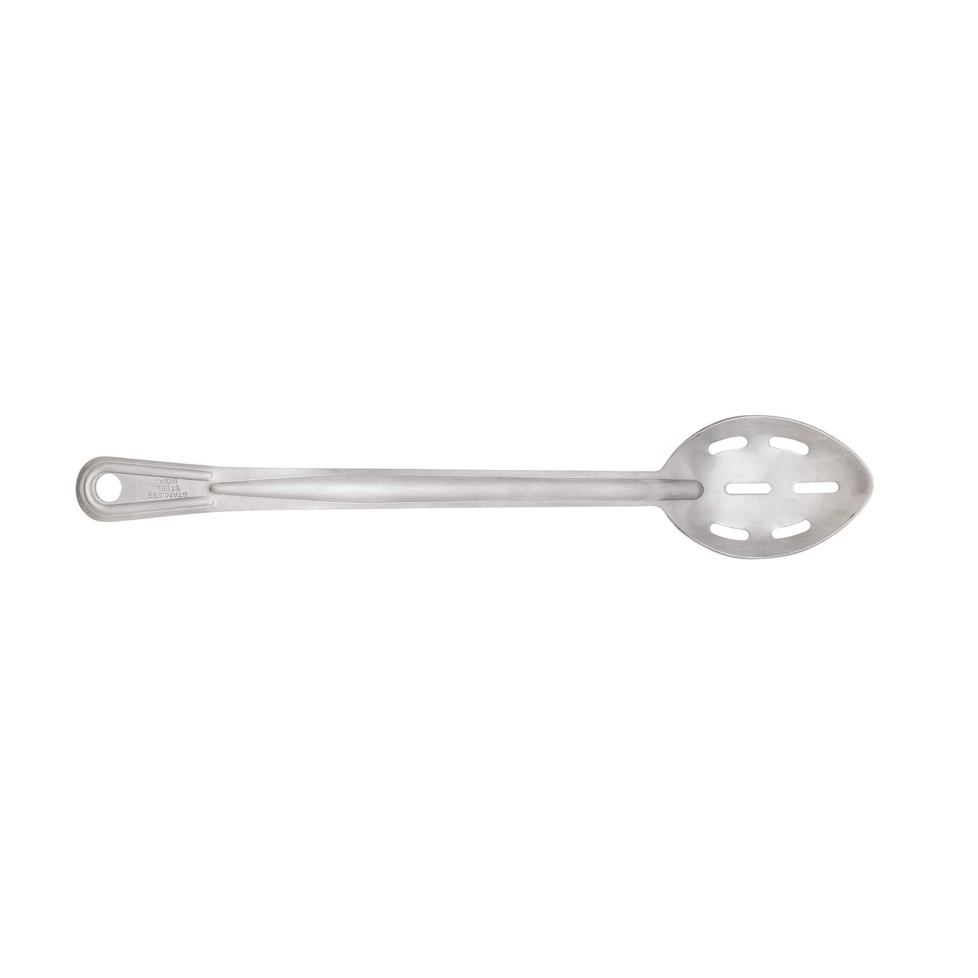 Renaissance 15" Curved Stainless Steel Perforated Basting Spoon (Browne USA 4776)