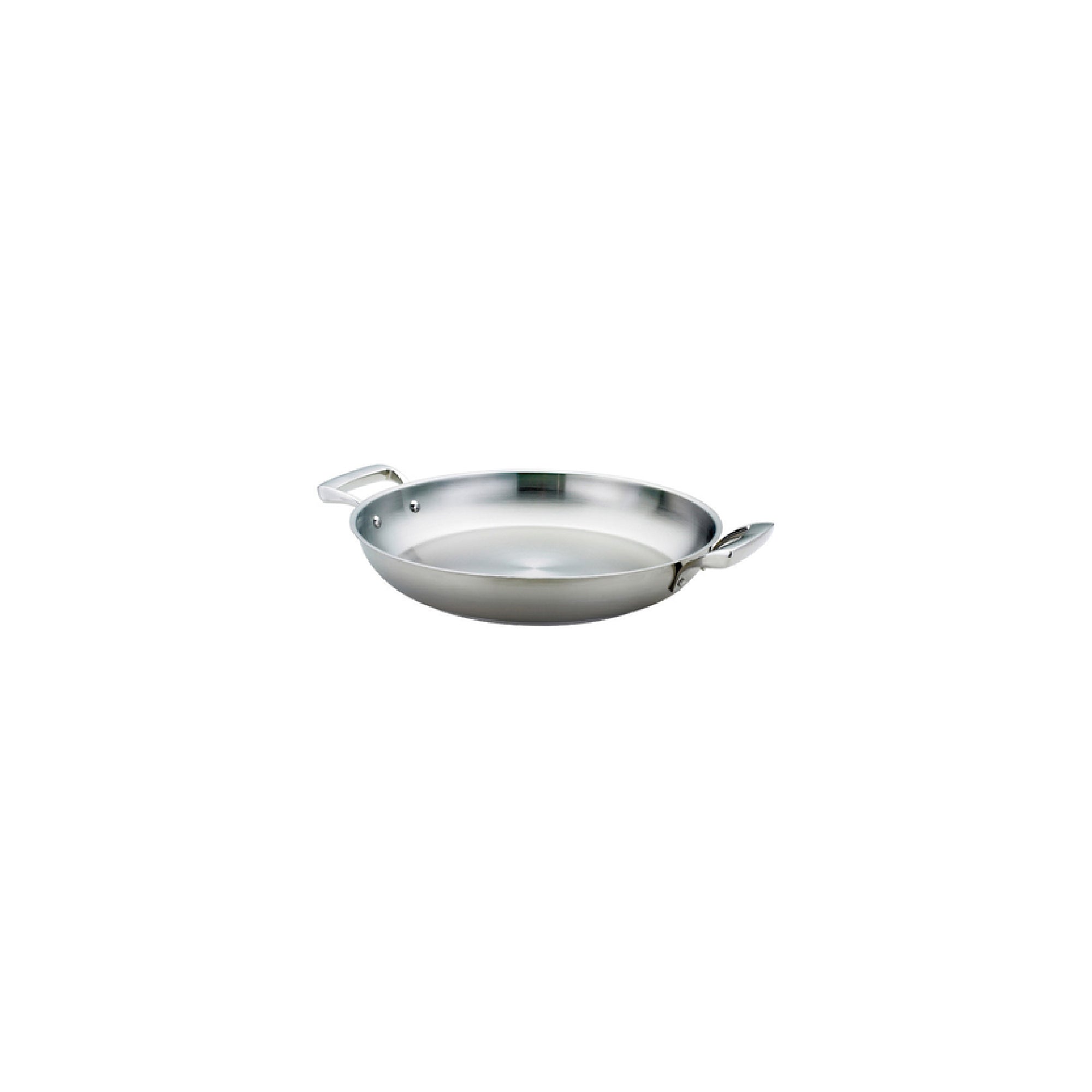 9.5 Inch Stainless Steel Paella Pan – 2 Quart (Browne 5724171)