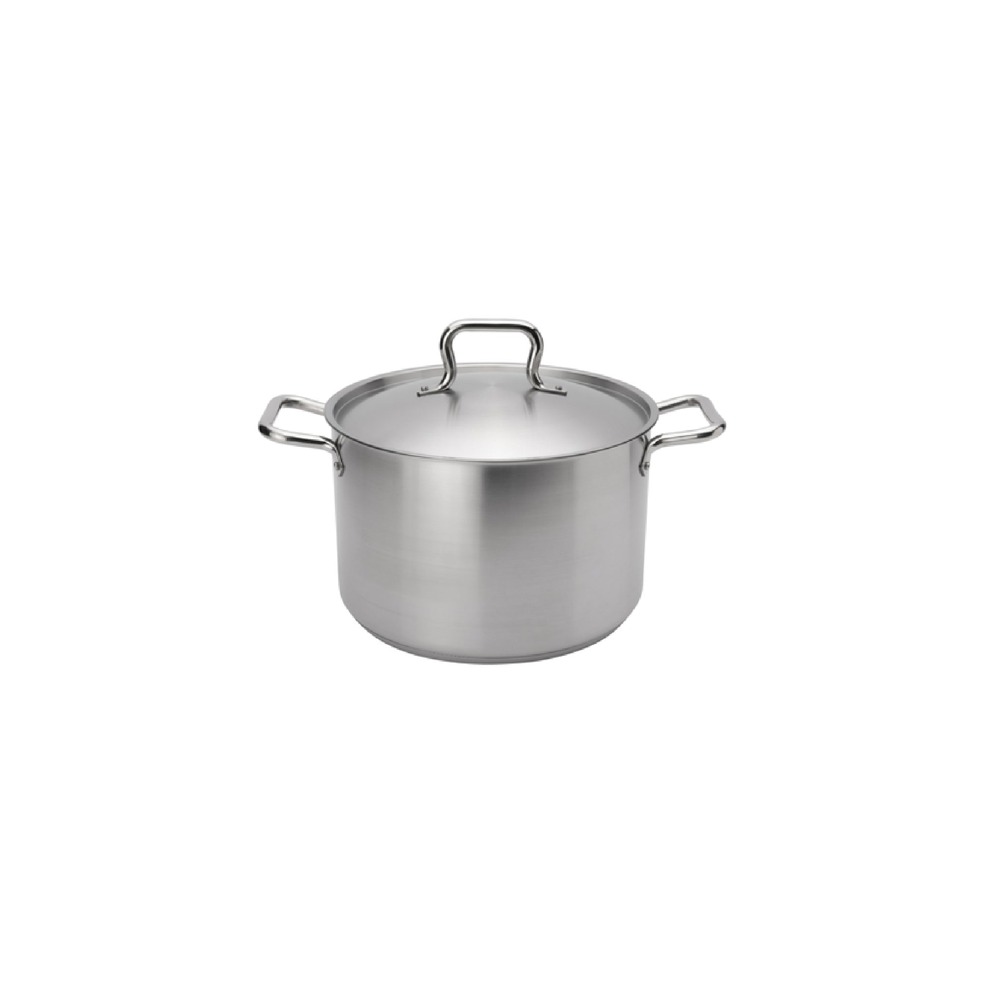 8 Quart Stainless Steel Stock Pot with Cover (Browne 5733908)