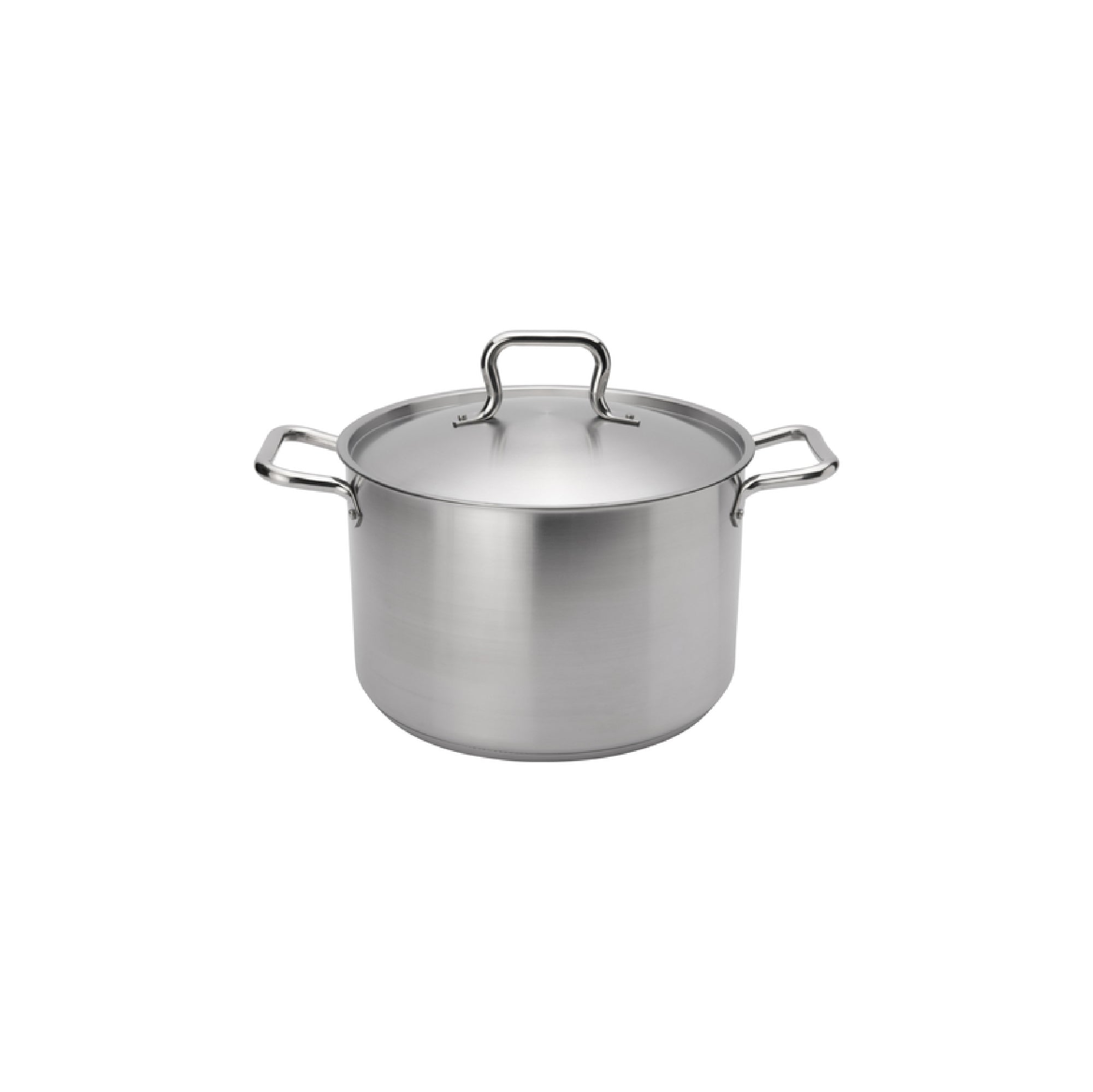 12 Quart Stainless Steel Stock Pot with Cover (Browne 5733912)