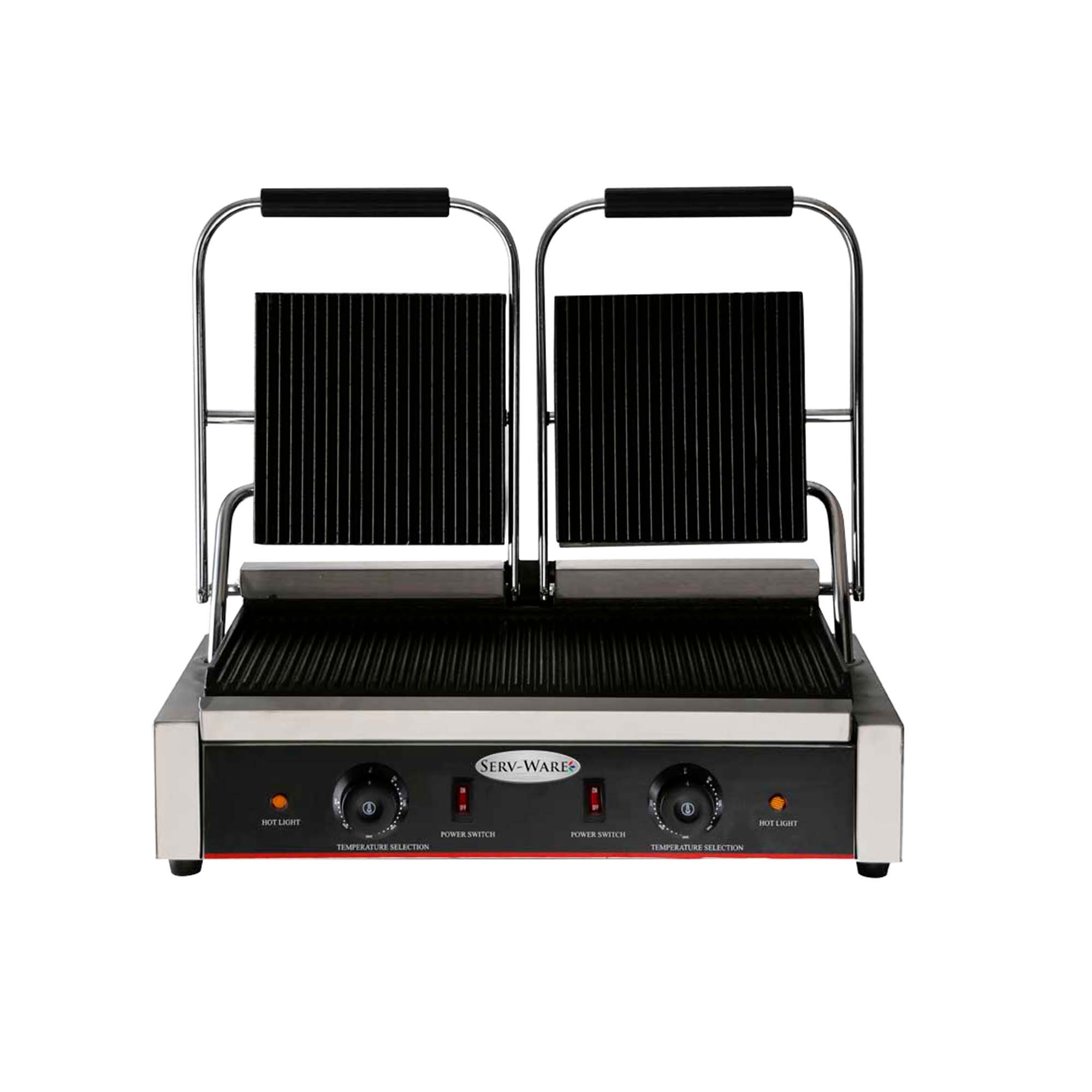 Serv-Ware 3500W Commercial Double Electric Panini Grill (Serv-Ware EPG-200GG)