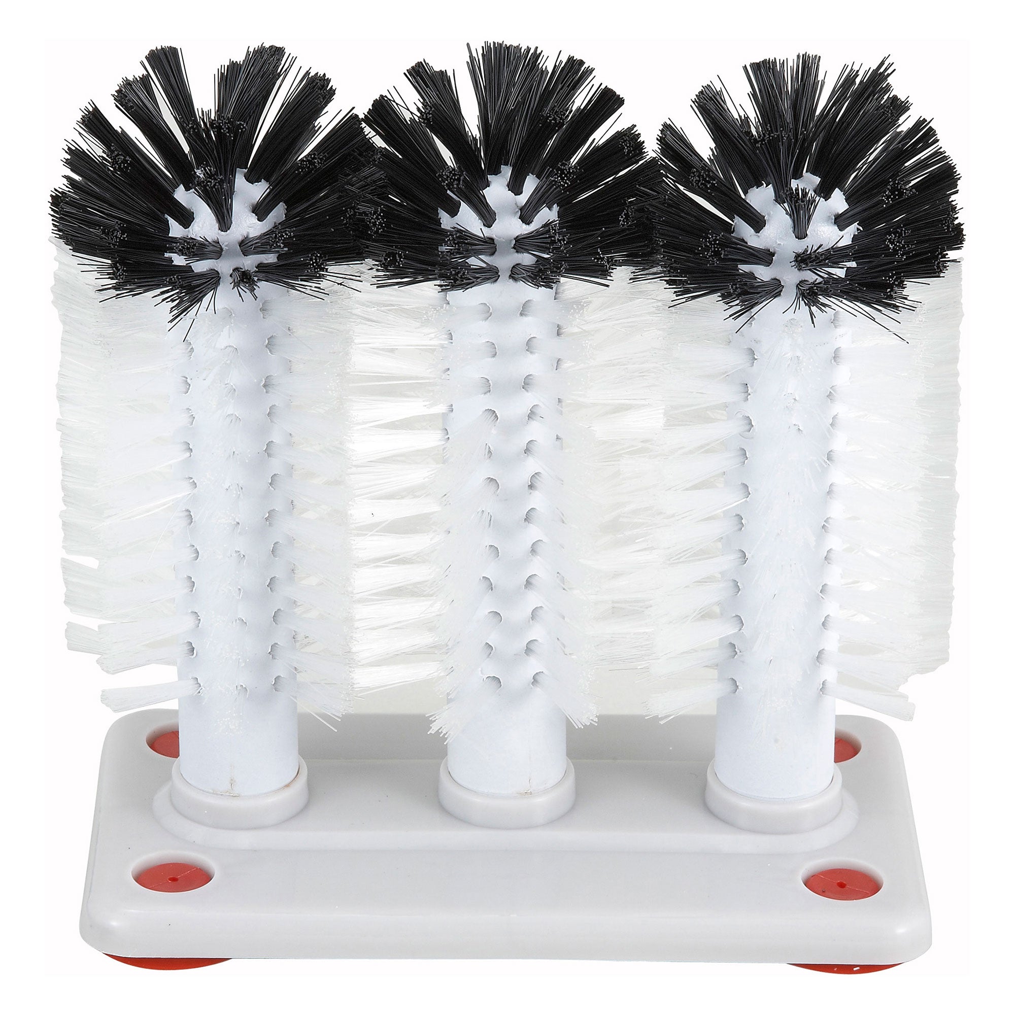 Winco Manual 3-Brush Glass Washer with Plastic Base (Winco GWB-3)