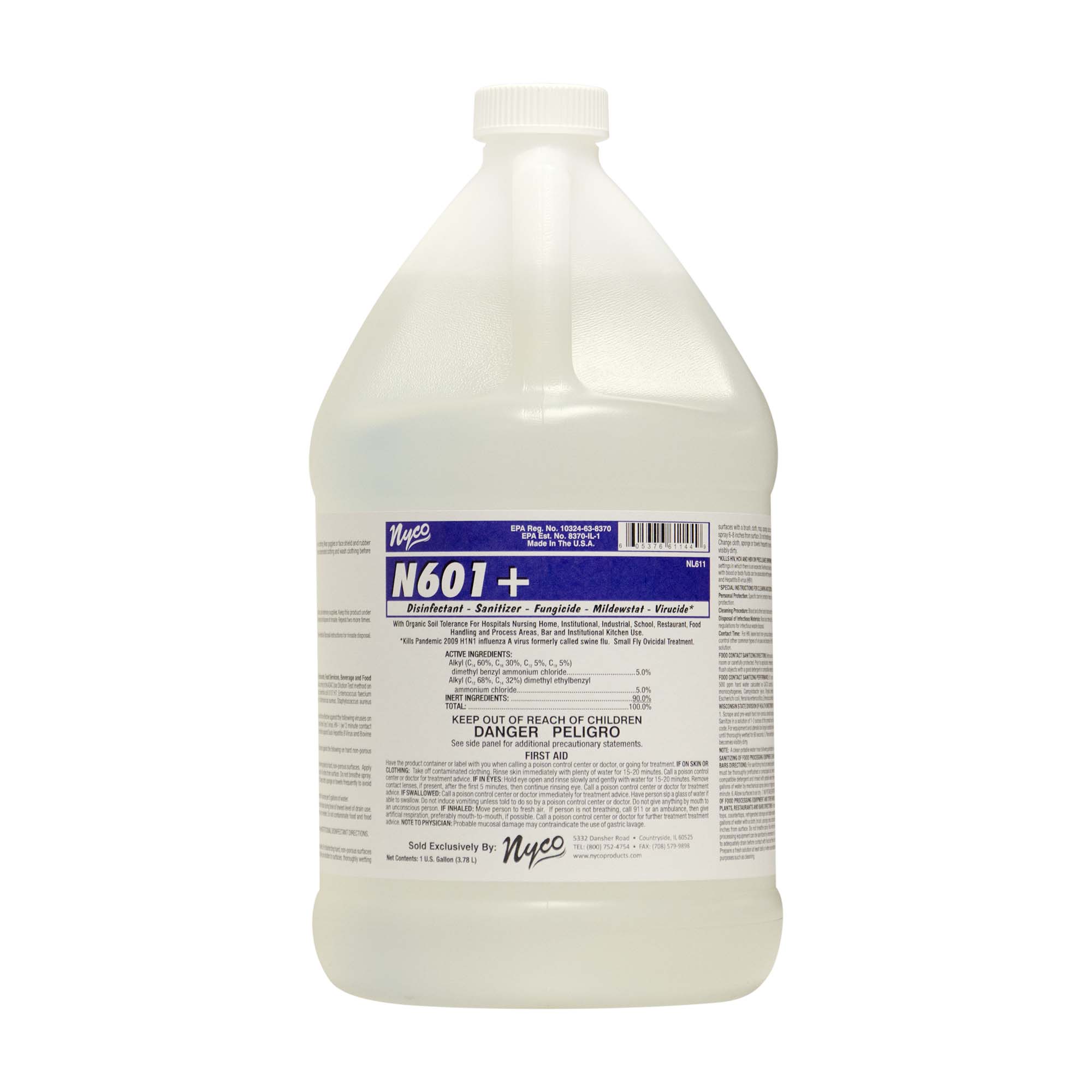 Nyco 601+ Foodservice Sanitizer Solution (Nyco Products NL611)