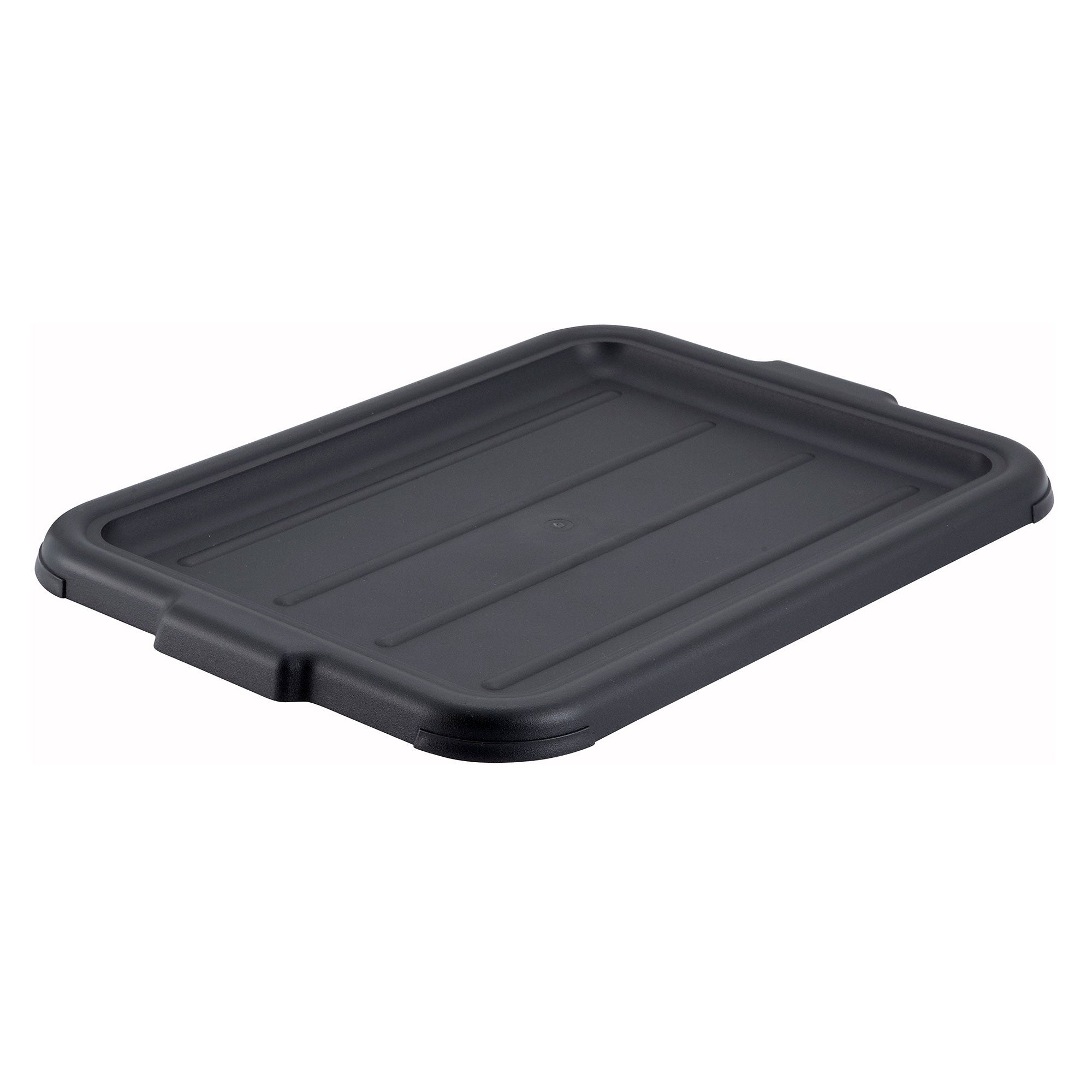 Winco 20-1/4" x 15-1/2" Black Polypropylene Cover for Standard Bus Boxes (Winco PL-57K)