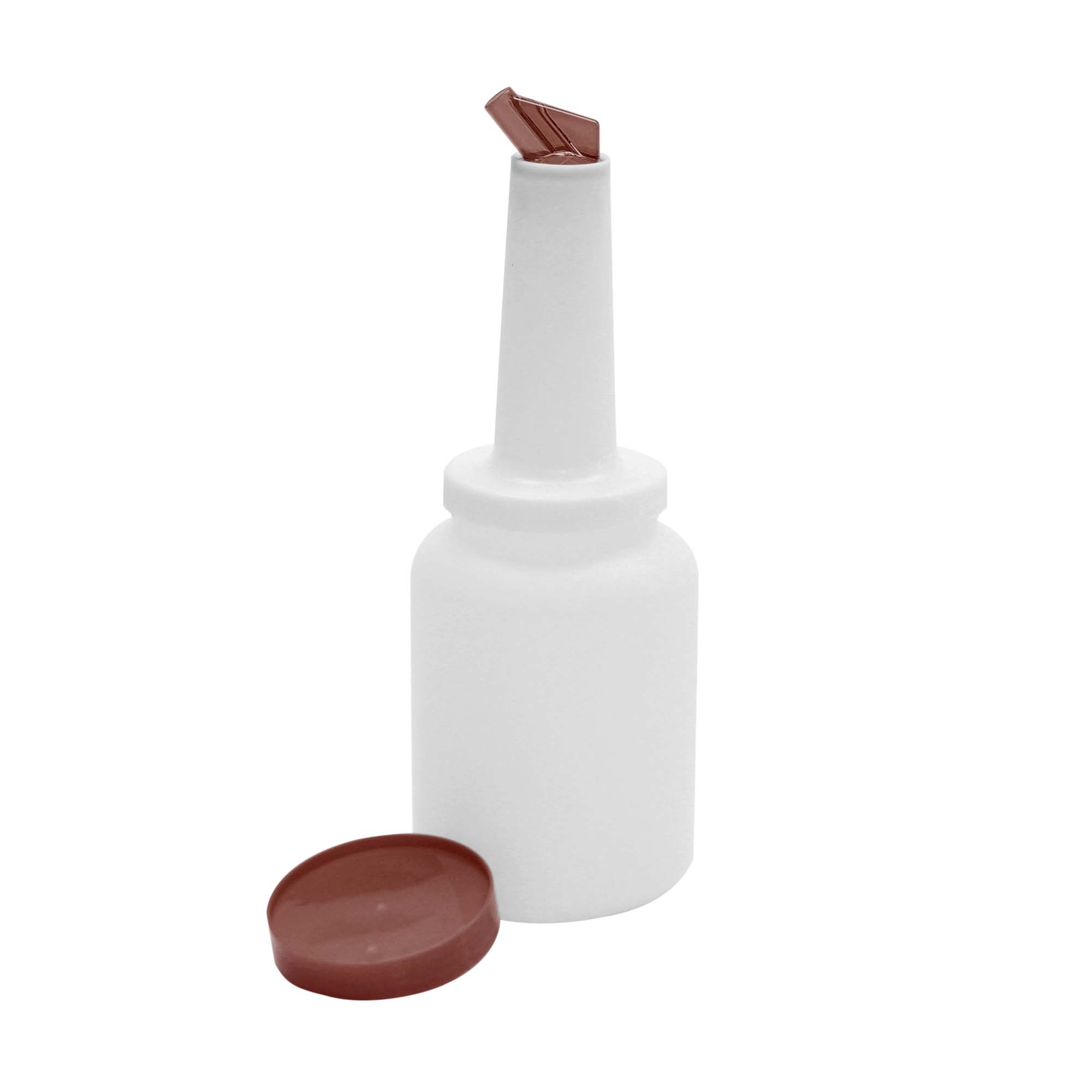 Thunder Group 1 Qt. Store & Pour Bottle Container, Brown (Thunder Group PLSNP01B)