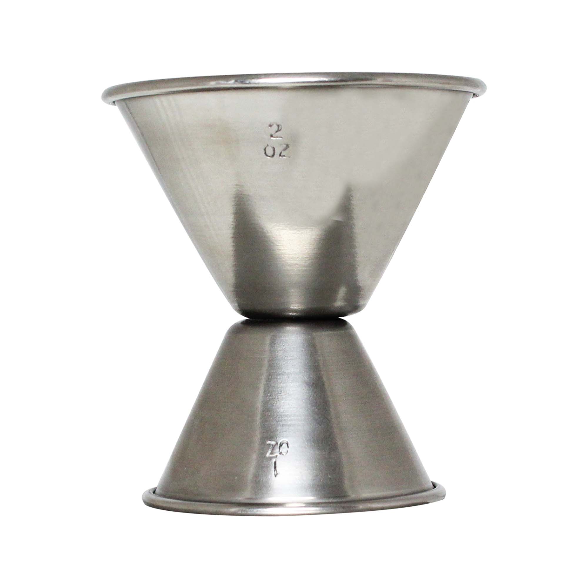 Thunder Group 1 Oz. & 2 Oz. Stainless Steel Jigger (Thunder Group SLJG003)