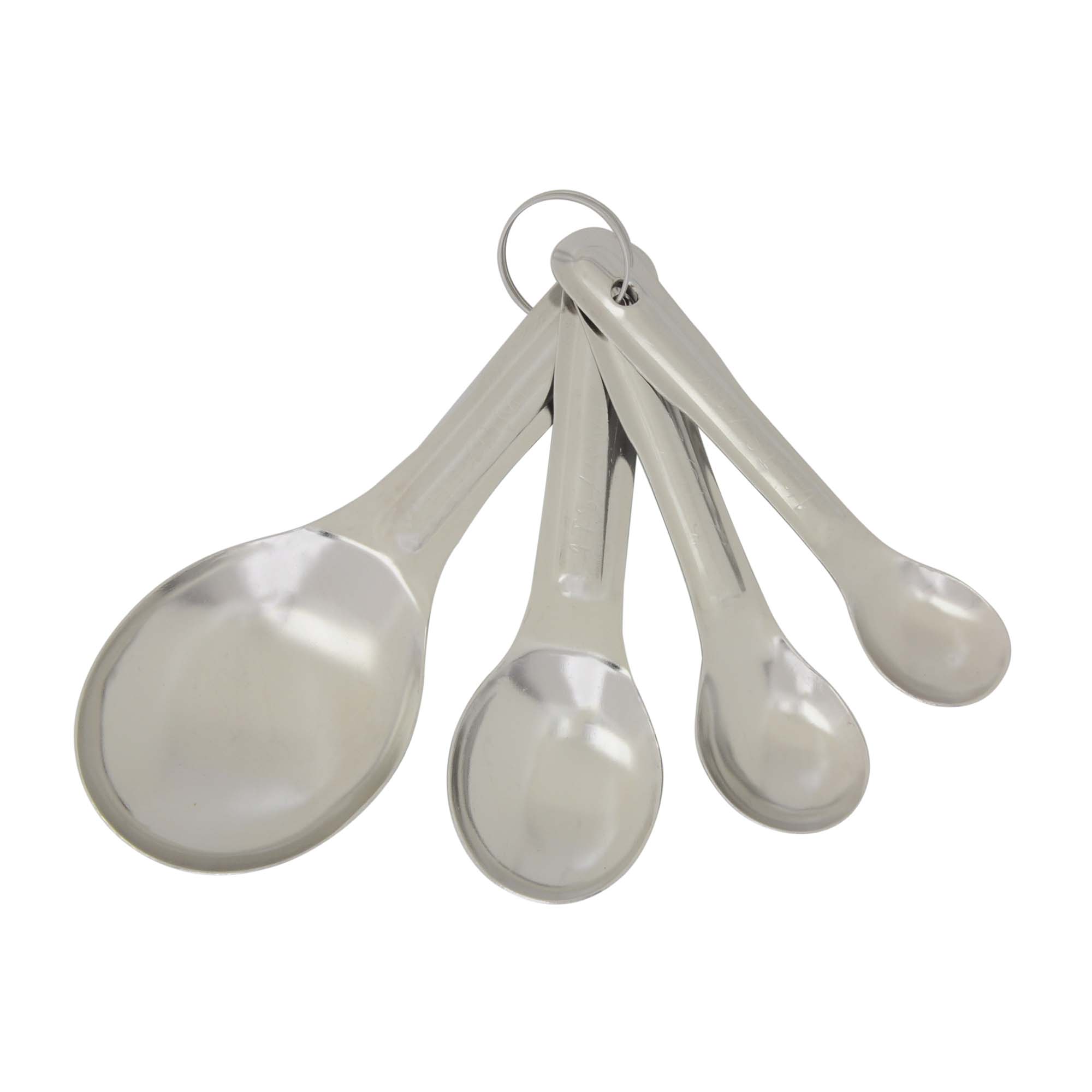 Thunder Group Stainless Steel 4-Piece Oval Measuring Spoon Set (Thunder Group SLMC2415)