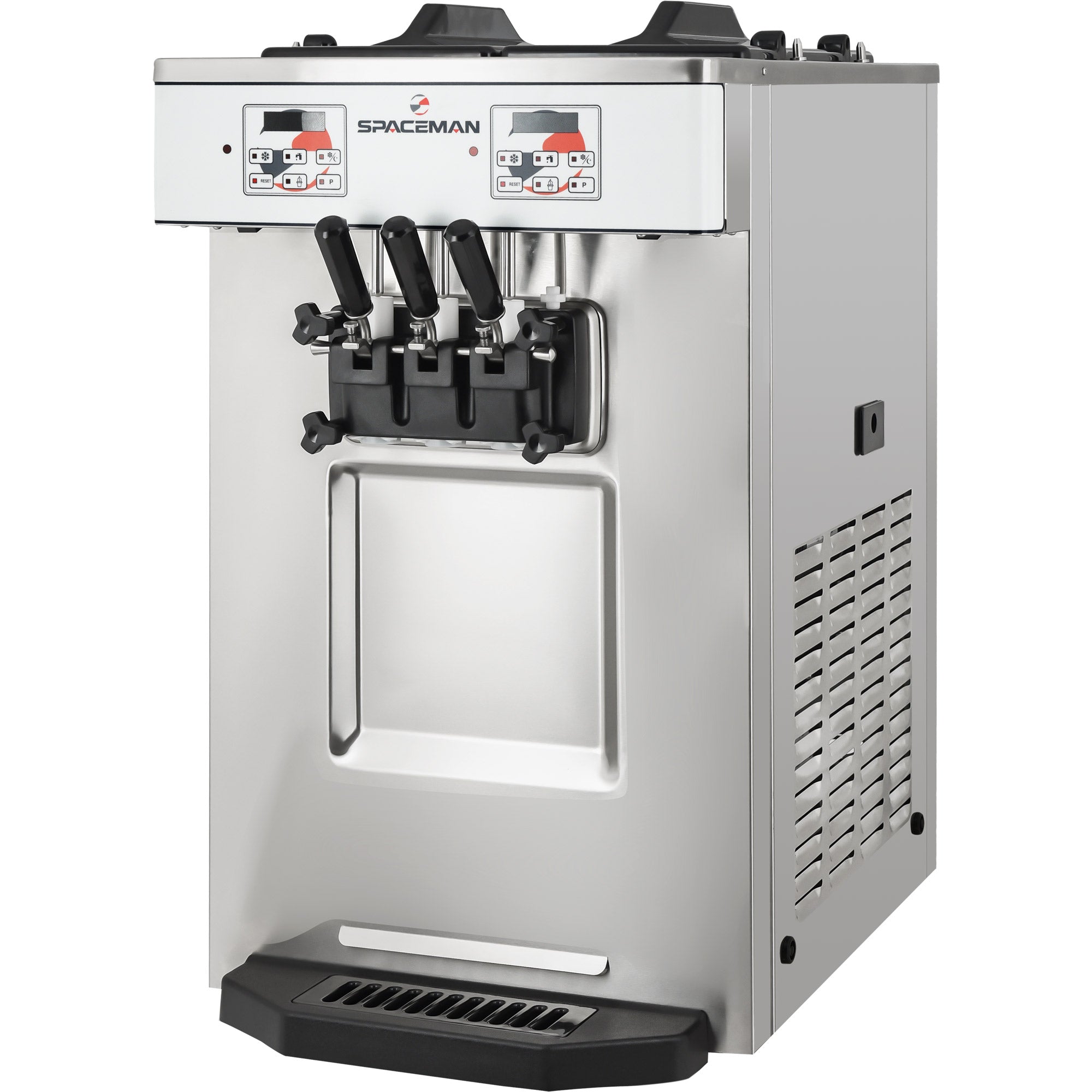 2-Flavor with Twist Soft Serve Ice Cream Machine – Capacity 360 4-Oz. Servings/hour, Air Pump Feed Spaceman Model 6235A-C