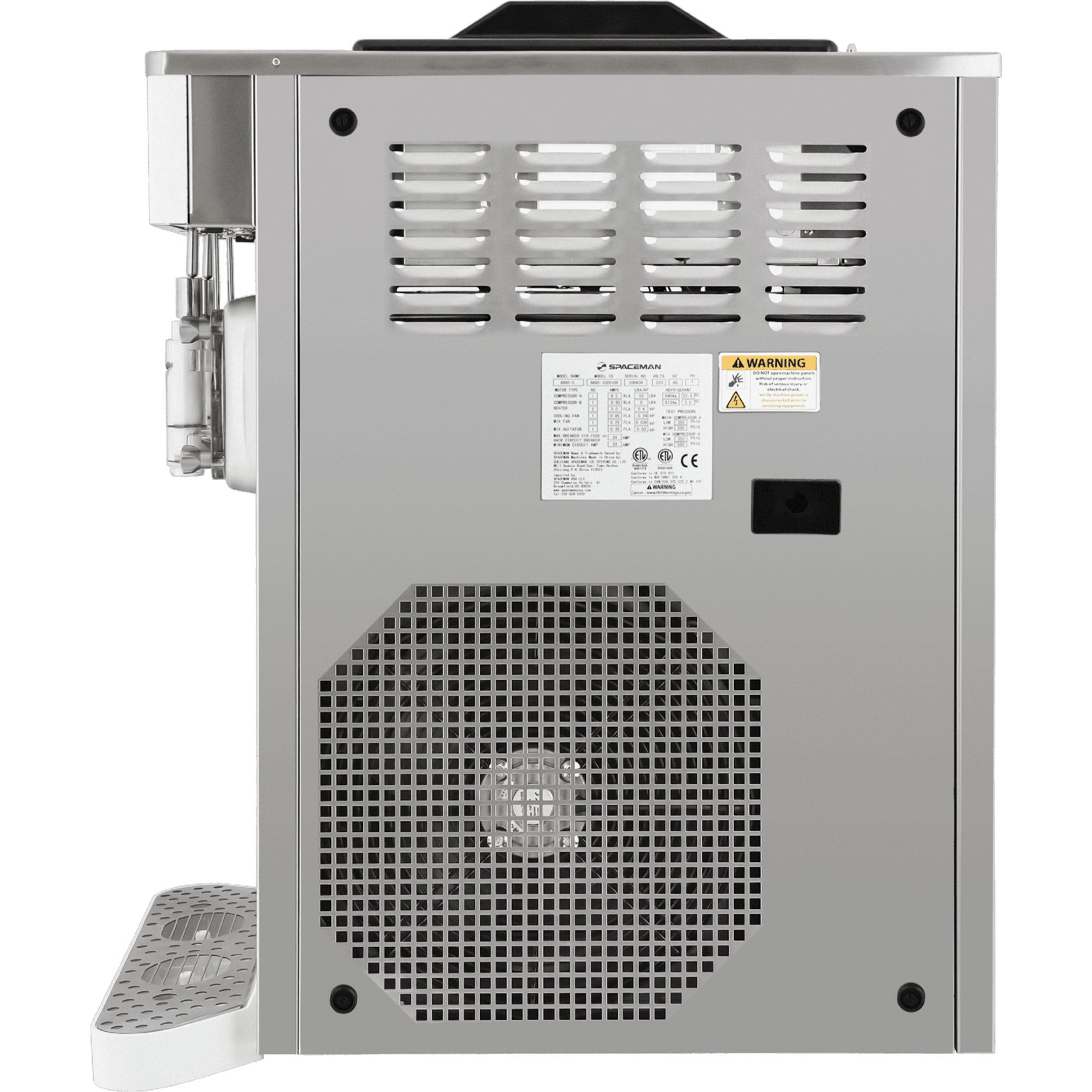 2-Flavor High Volume Countertop Frozen Beverage Machine - Right-Side View -  Spaceman 6695-C