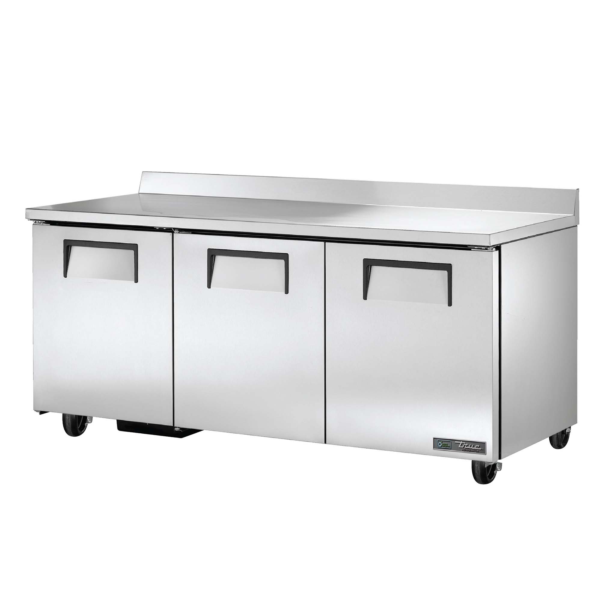 True 72" Solid Door Worktop Refrigerator True Mfg TWT-72-HC