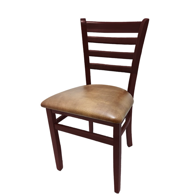 Oak Street Ladderback Chair with Solid Wood Frame, 4 Finish Options and 6 Seat Styles (Oak Street Manufacturing WC101)