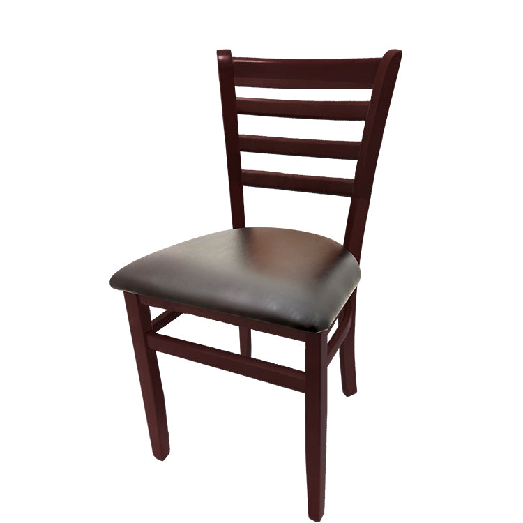 Oak Street Ladderback Chair with Solid Wood Frame, 4 Finish Options and 6 Seat Styles (Oak Street Manufacturing WC101)