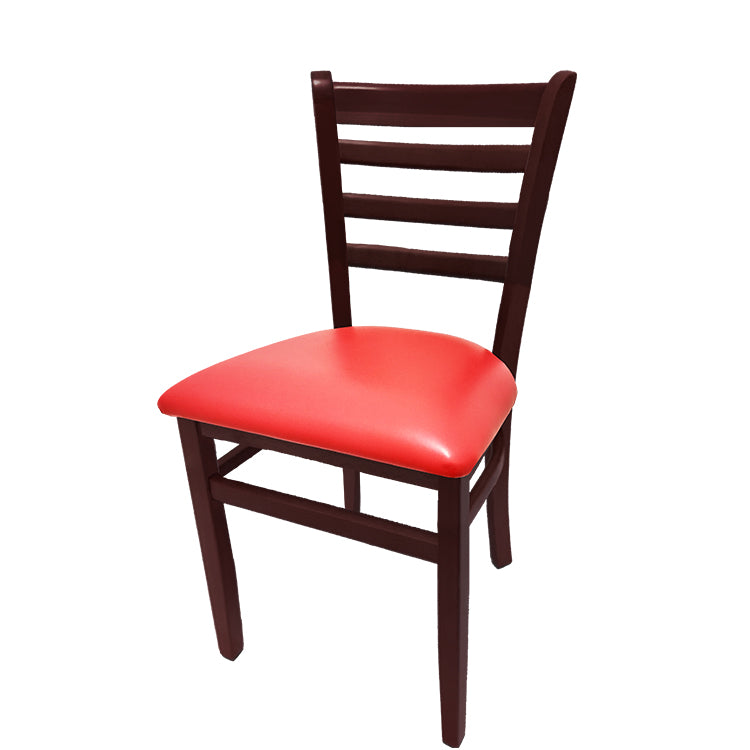 Oak Street Ladderback Chair with Solid Wood Frame, 4 Finish Options and 6 Seat Styles (Oak Street Manufacturing WC101)