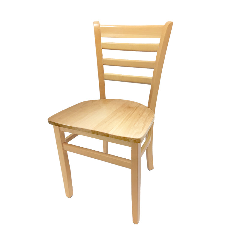 Oak Street Ladderback Chair with Solid Wood Frame, 4 Finish Options and 6 Seat Styles (Oak Street Manufacturing WC101)