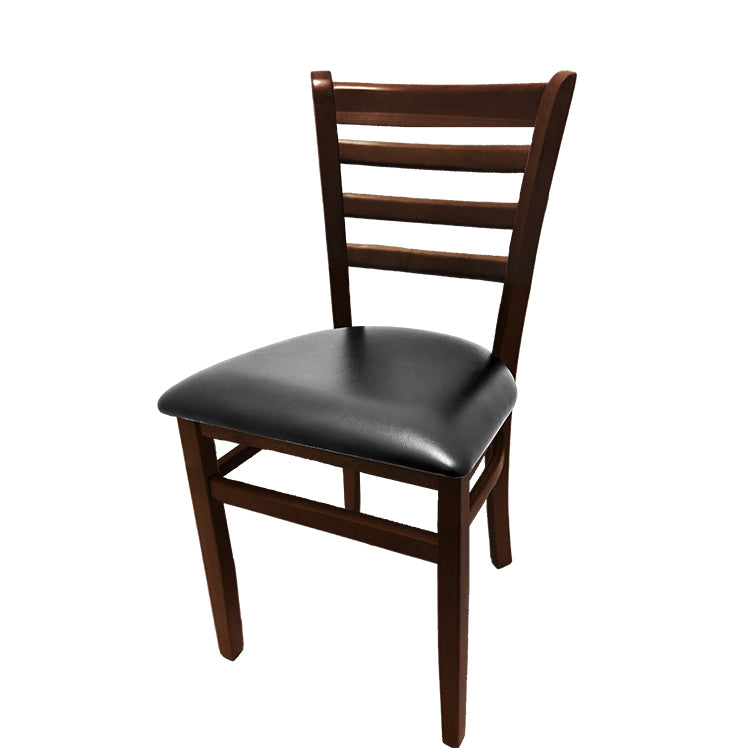 Oak Street Ladderback Chair with Solid Wood Frame, 4 Finish Options and 6 Seat Styles (Oak Street Manufacturing WC101)