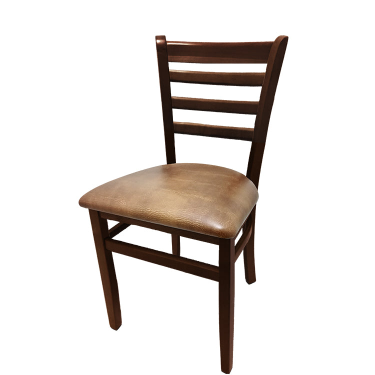 Oak Street Ladderback Chair with Solid Wood Frame, 4 Finish Options and 6 Seat Styles (Oak Street Manufacturing WC101)
