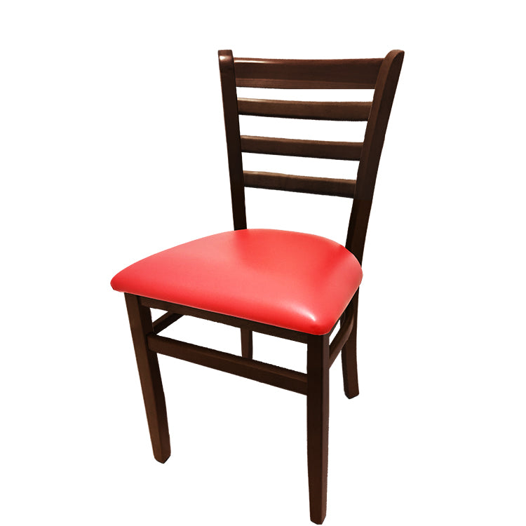 Oak Street Ladderback Chair with Solid Wood Frame, 4 Finish Options and 6 Seat Styles (Oak Street Manufacturing WC101)