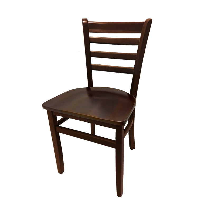 Oak Street Ladderback Chair with Solid Wood Frame, 4 Finish Options and 6 Seat Styles (Oak Street Manufacturing WC101)